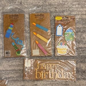 Birthday Cake Toppers Set